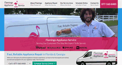 Desktop Screenshot of flamingoappliance.com